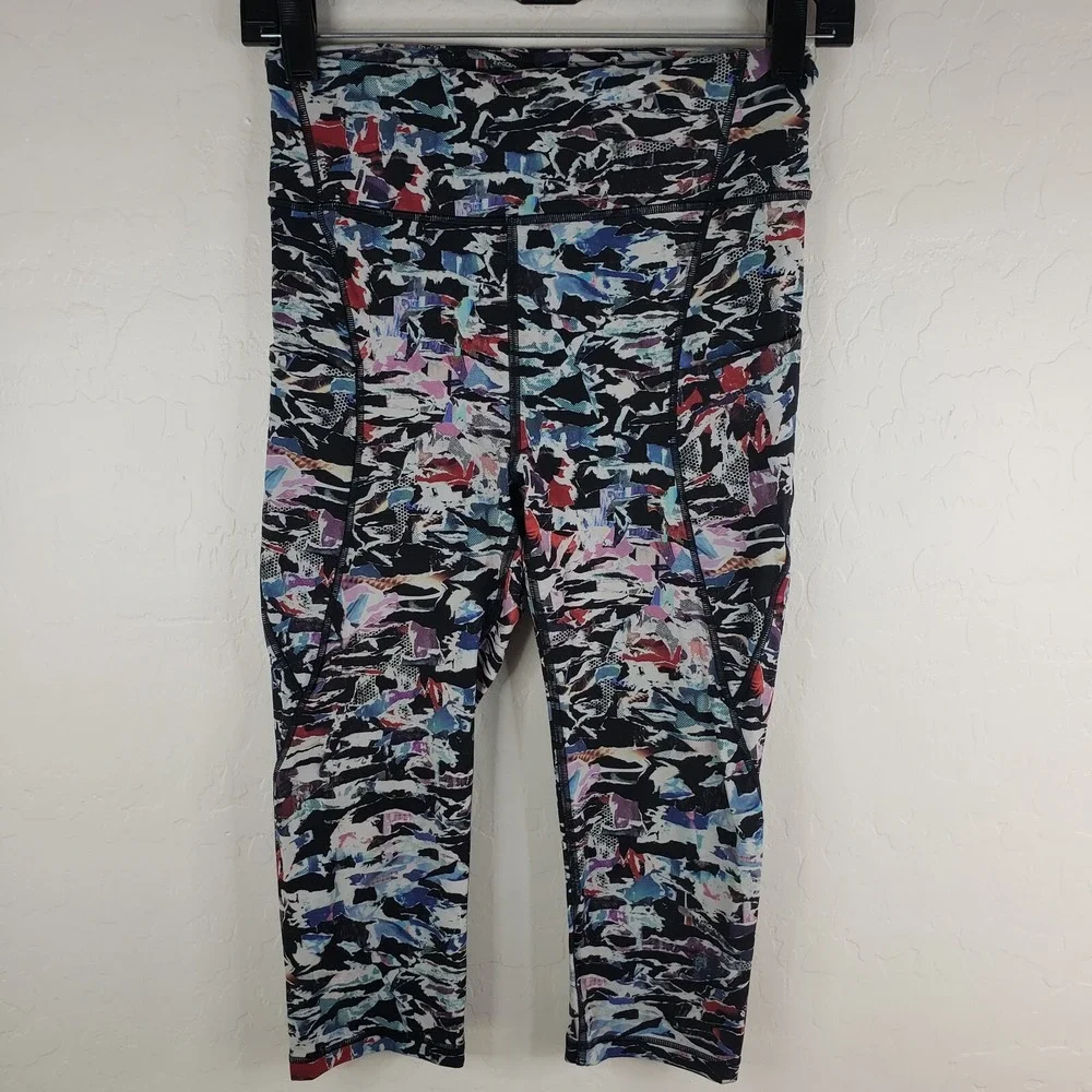 Lululemon Pants Women's 6 Colorful Break Free Nulux‎ Culture Clash Star Leggings